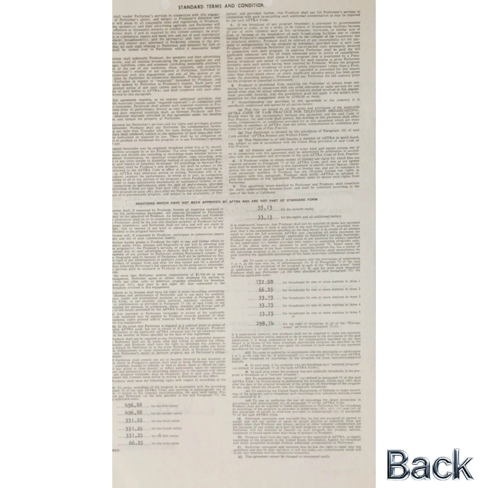 The McCoys — Vintage McCoys Signed Contract 1965 Shindig ABC + RR Auction COA, изображение 2
