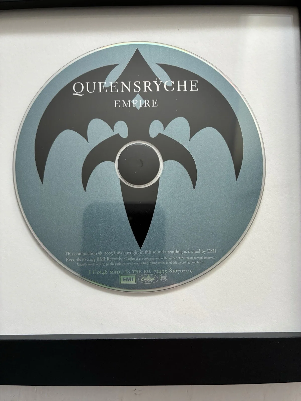 GEOFF TATE QUEENSRYCHE SIGNED AUTOGRAPH Empire FRAMED CD Booklet, image 4