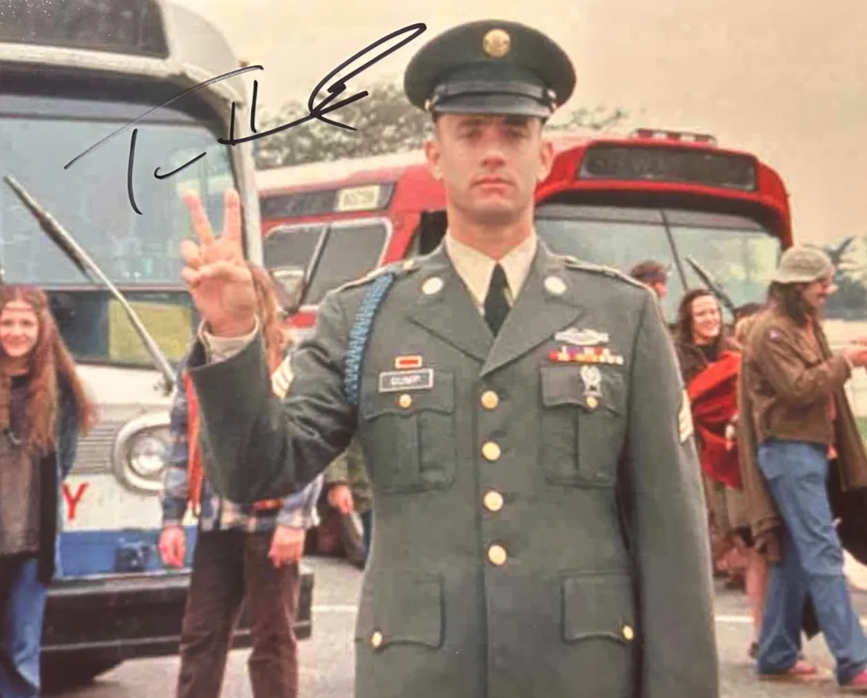 Tom Hanks — TOM HANKS Signed FORREST GUMP 8x10" Authentic Original Autograph GENUINE w/COA, image 4