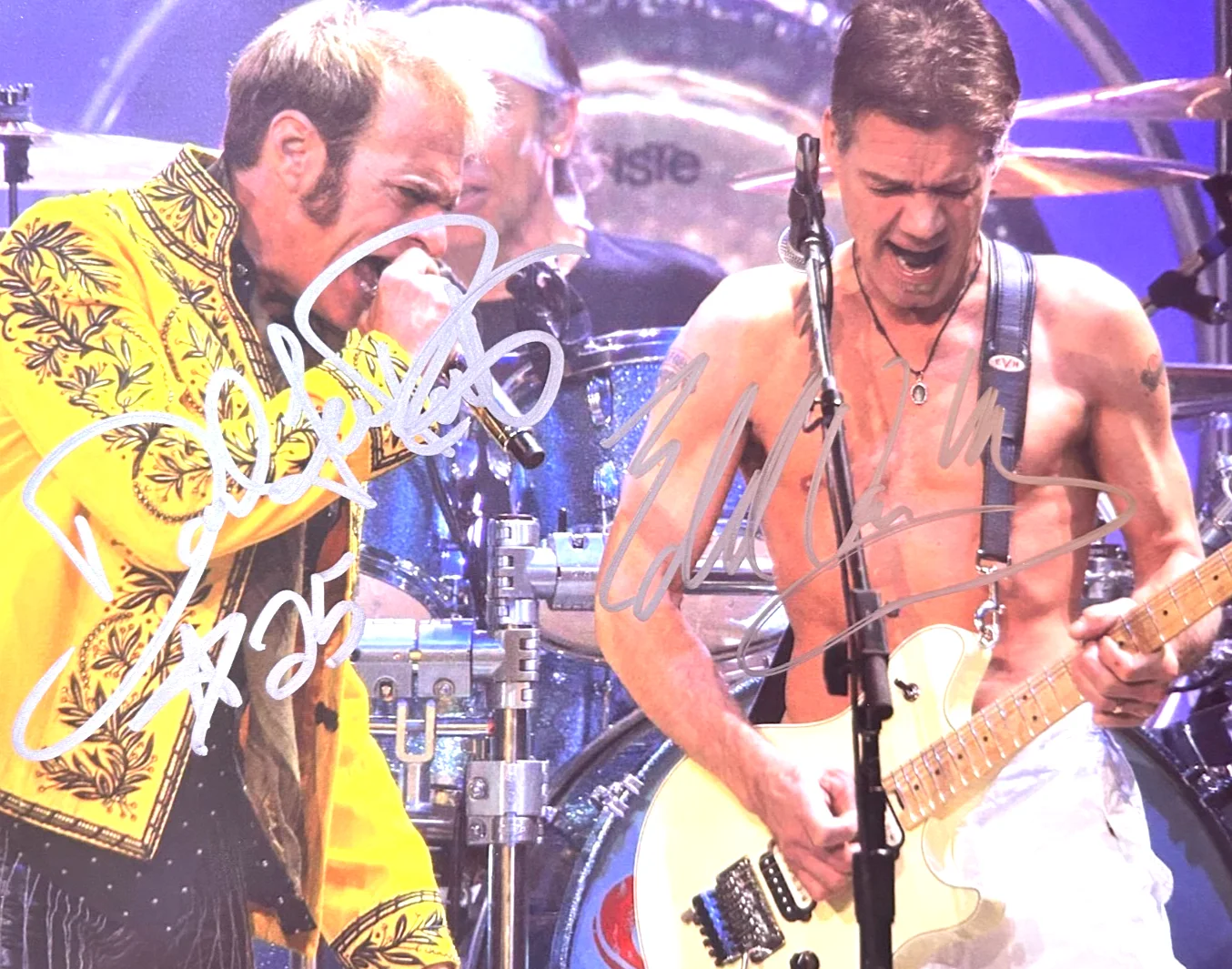 VAN HALEN Band Signed 8x10" Authentic Original Autographs GENUINE w/COA, image 3