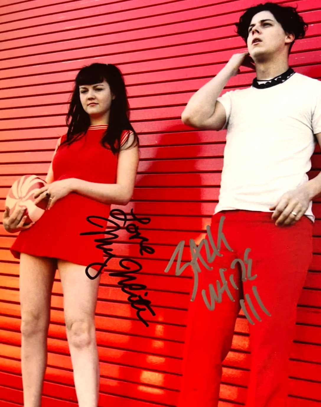 THE WHITE STRIPES Signed 8x10" Authentic Original Autograph GENUINE w/COA, image 3