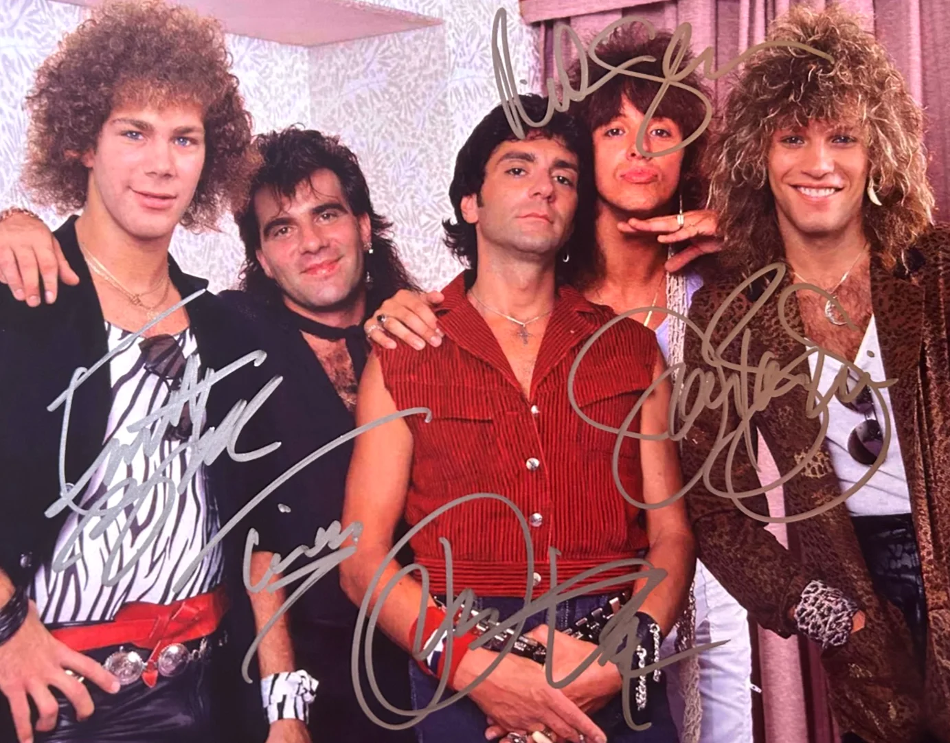 BON JOVI Band Signed 8x10" Authentic Original Autograph GENUINE w/COA, изображение 3