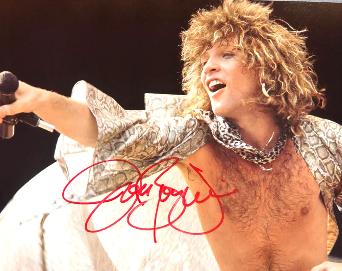 JON BON JOVI Signed 8x10" Authentic Original Autograph GENUINE w/COA, image 3
