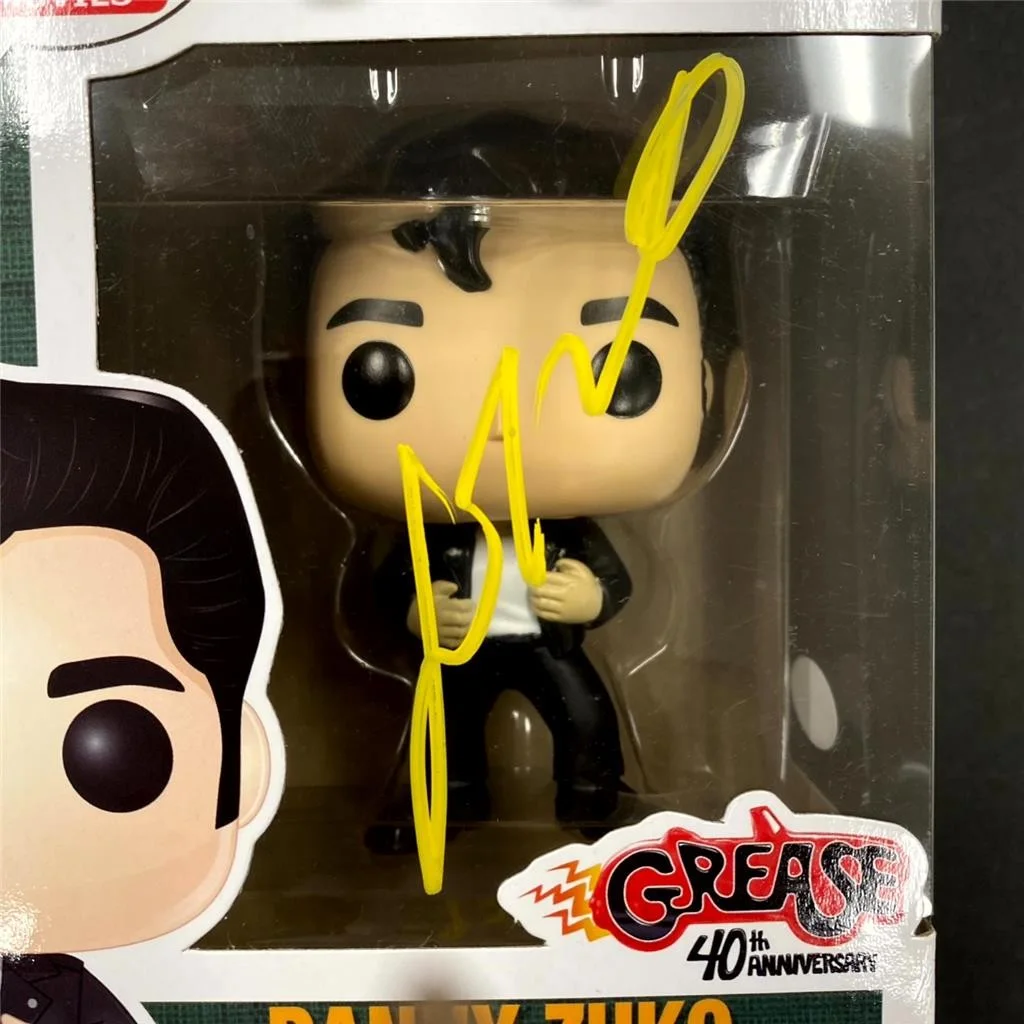 John Travolta signed Grease Danny Zuko Funko Pop! 553 autograph (A) ~ JSA, изображение 2