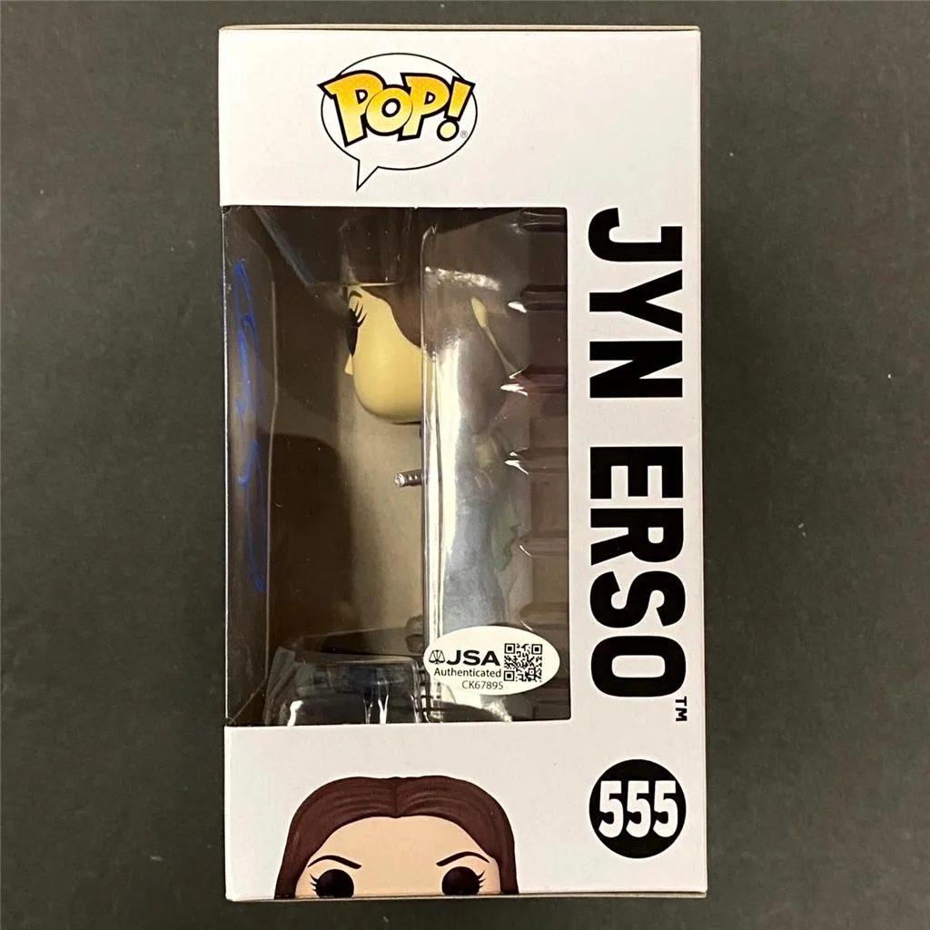 Felicity Jones signed Jyn Erso Funko Pop! 555 Star Wars autograph (B) ~ JSA, изображение 3