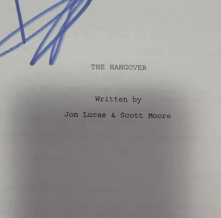 The Hangover Script Signed Bradley Cooper & Zach Galifianakis, image 2