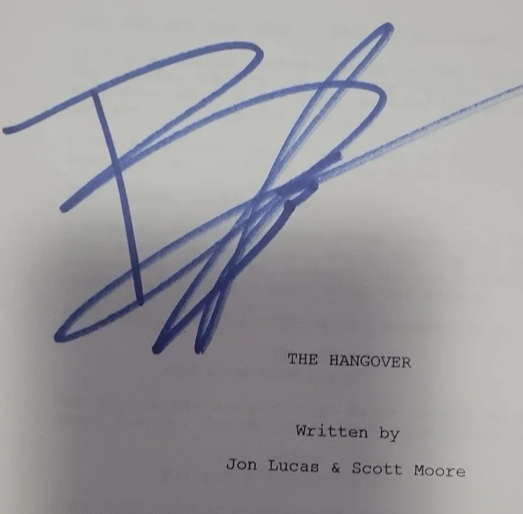 The Hangover Script Signed Bradley Cooper & Zach Galifianakis, image 4
