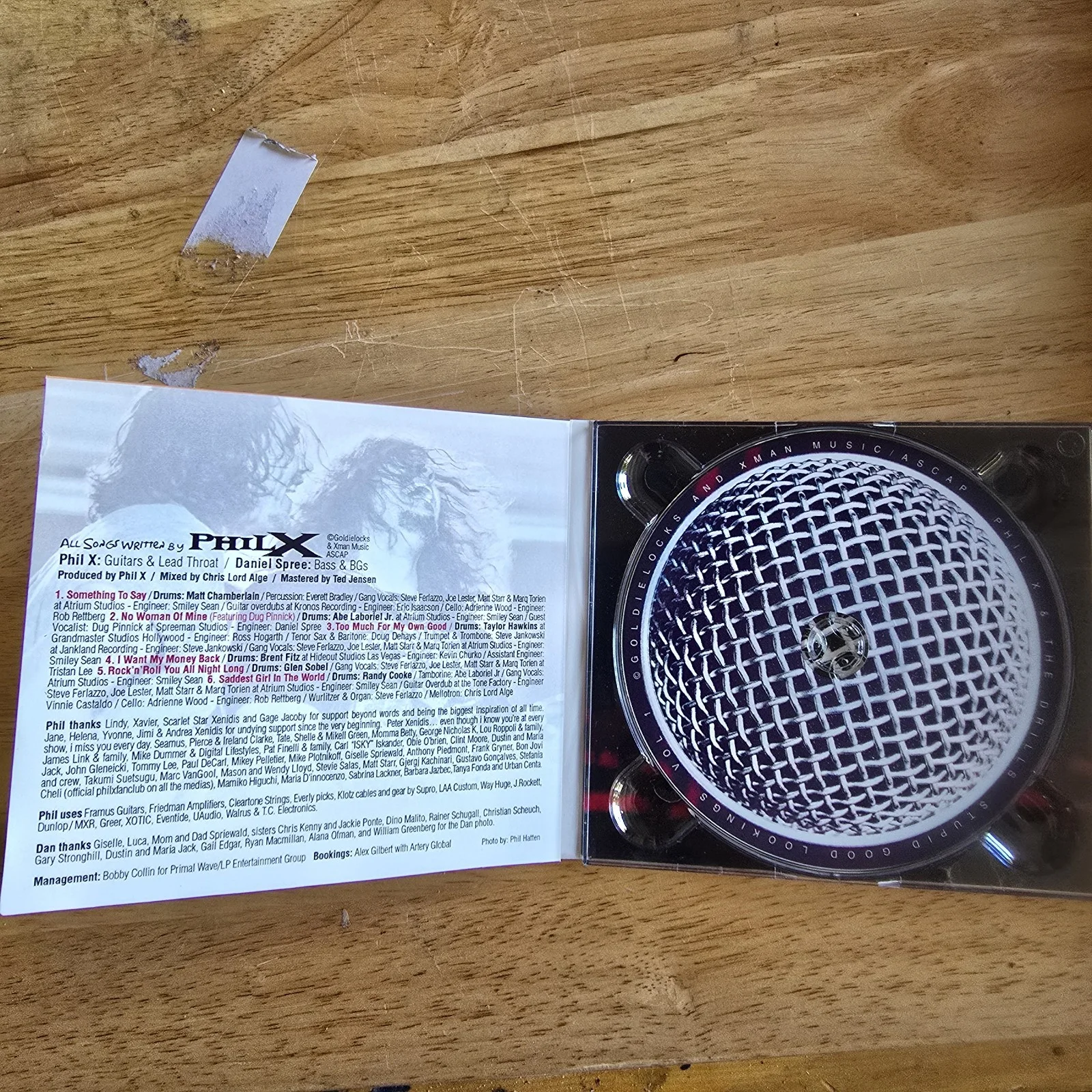 Phil X & The Drills Stupid Good Lookings Vol. 1 Autographed CD & Booklet, изображение 3