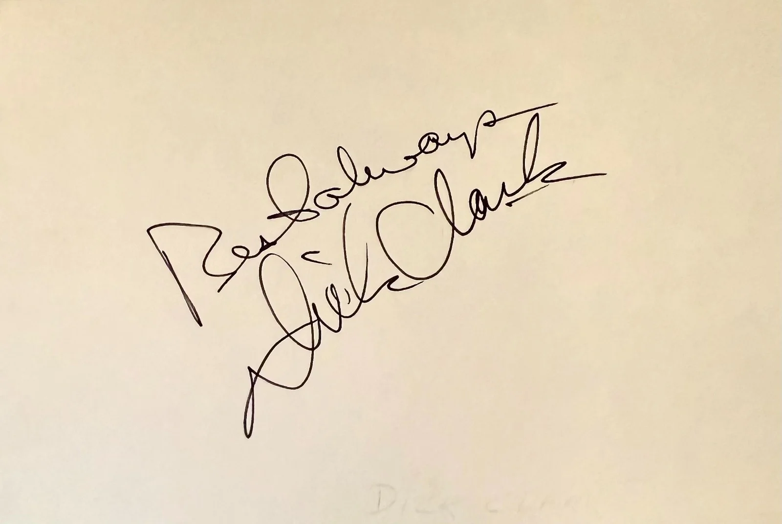 Dick Clark — DICK CLARK Signed Autographed 4x6 INDEX CARD American Bandstand TV & Radio Host