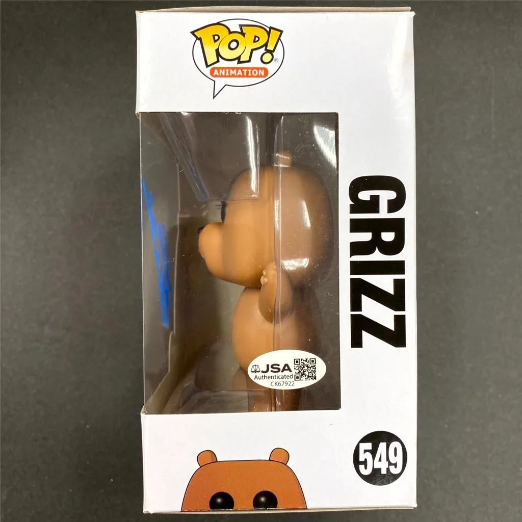Eric Edelstein signed Grizz We Bare Bears Funko Pop #549 autograph (A) ~ JSA, image 3