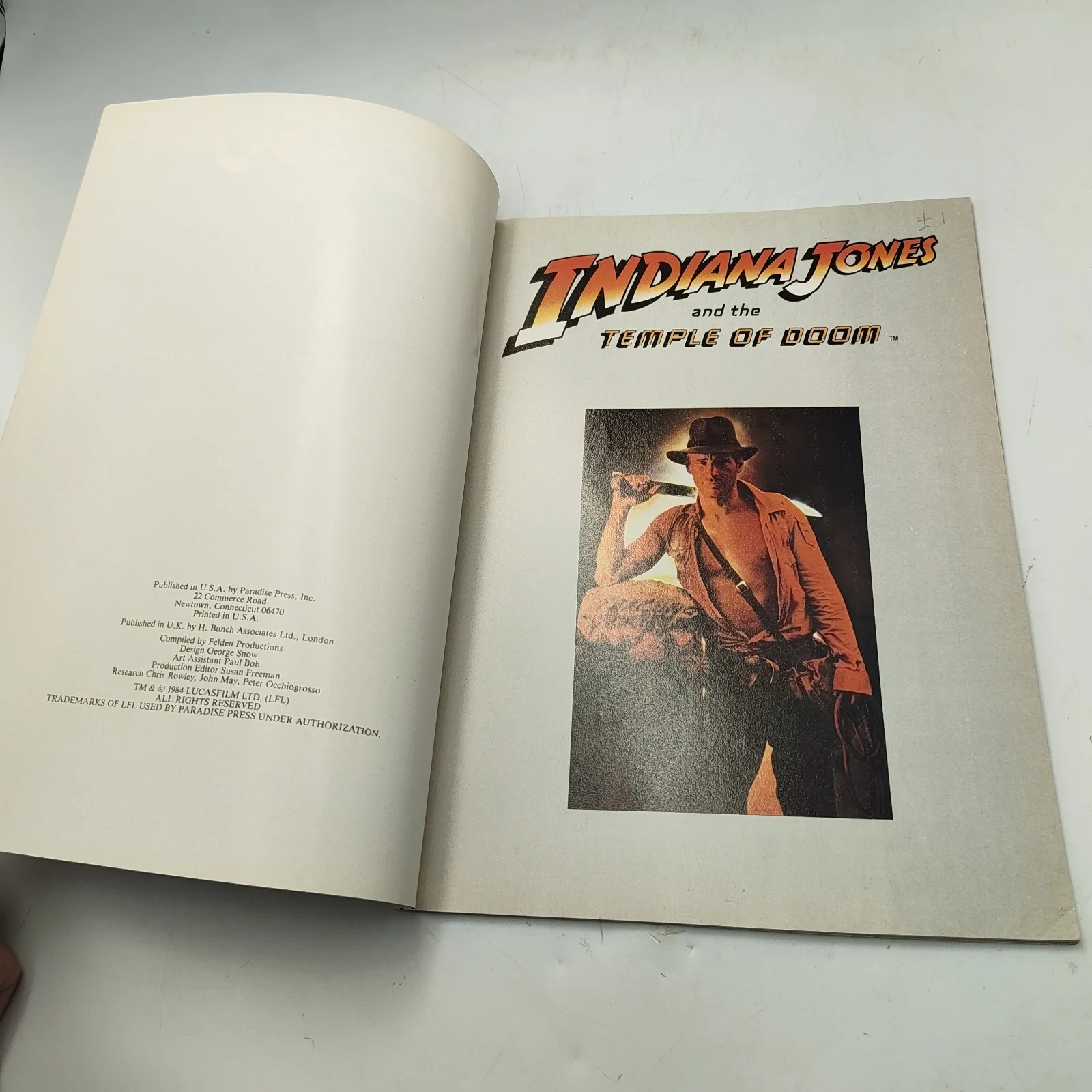 Indiana Jones and the Temple of Doom Movie Programme 1984 Official Collectors Ed, изображение 4