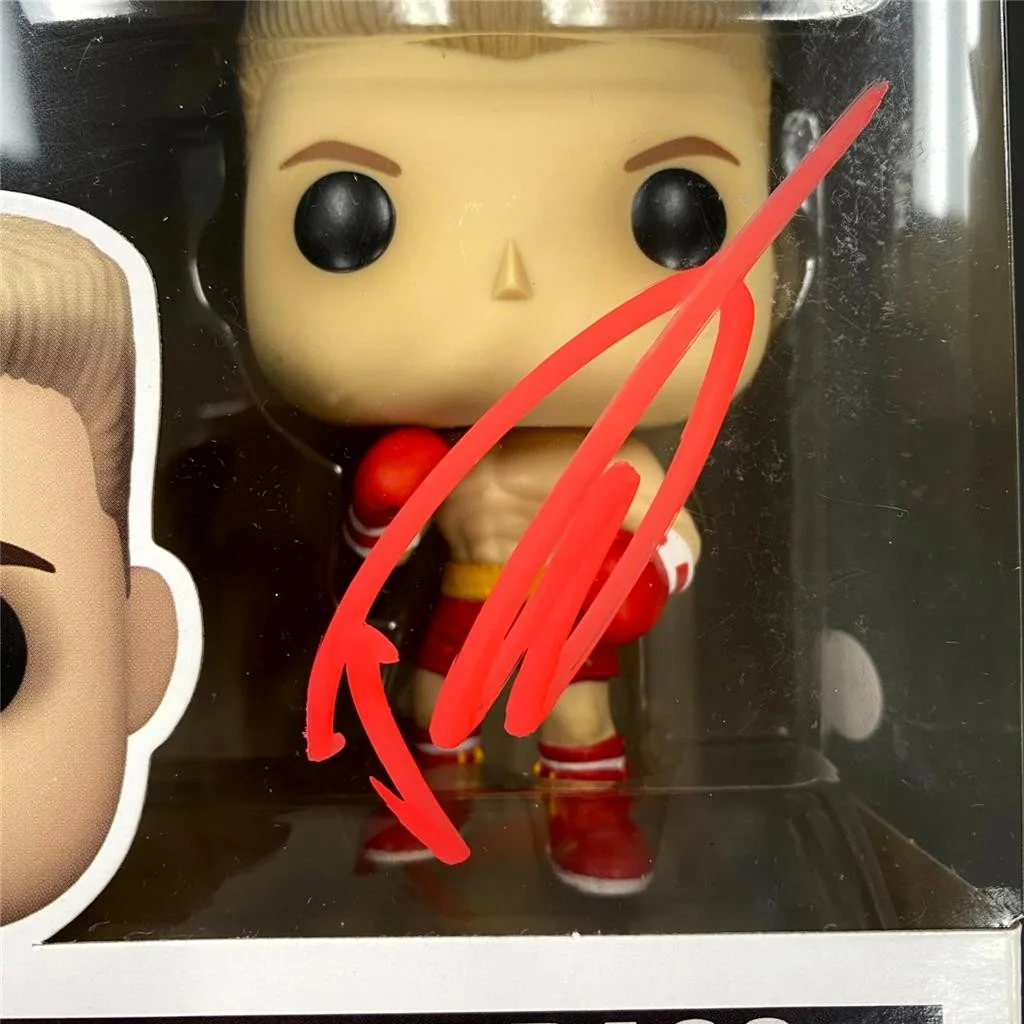 Robert Englund — Dolph Lundgren signed Ivan Drago Rocky Funko Pop Figure 1715 (B) autograph ~ JSA, изображение 2