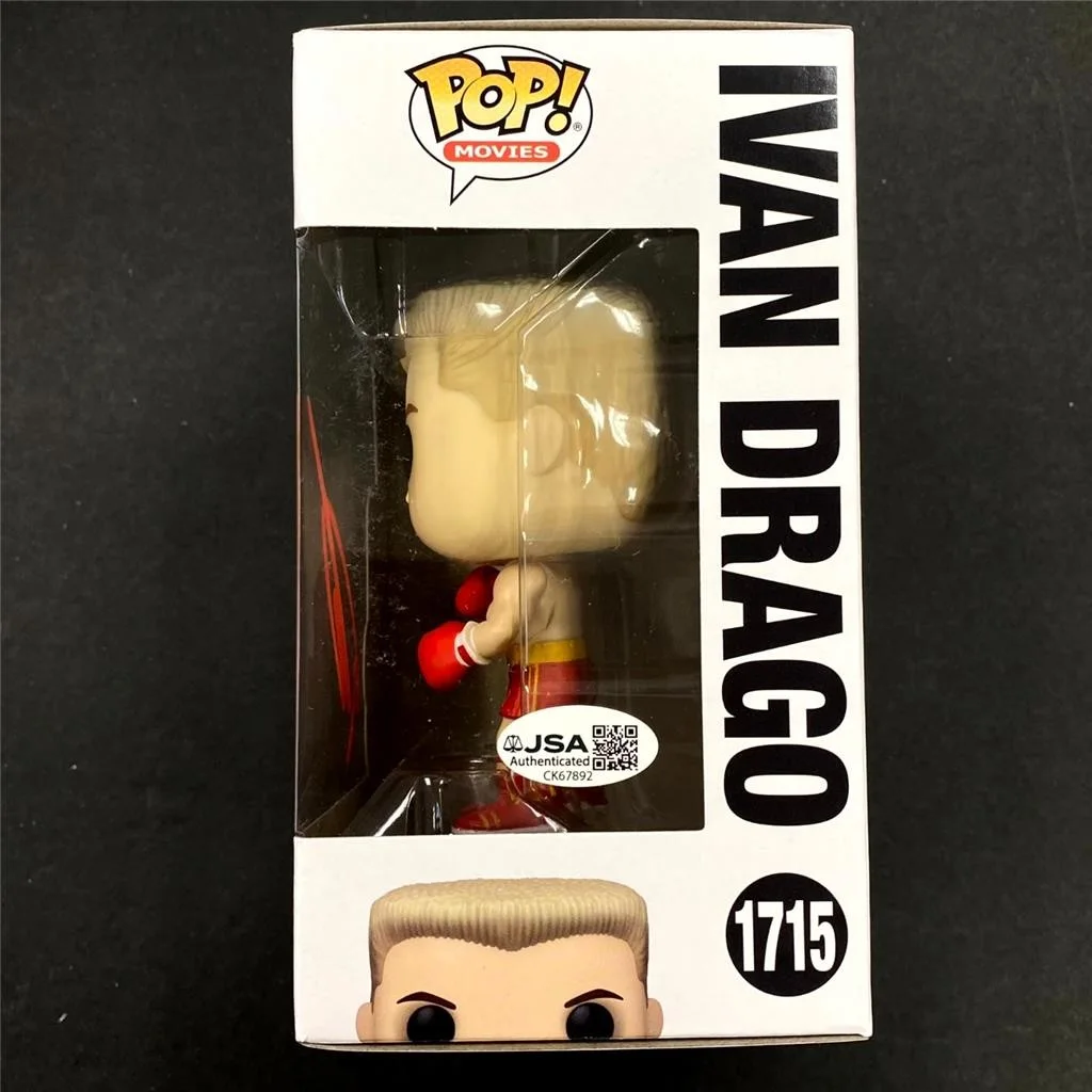 Robert Englund — Dolph Lundgren signed Ivan Drago Rocky Funko Pop Figure 1715 (B) autograph ~ JSA, изображение 3