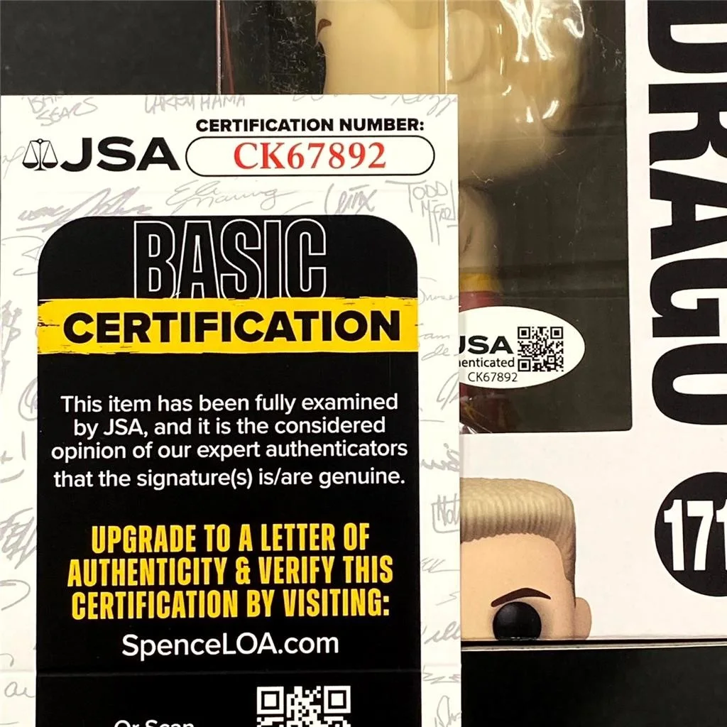 Robert Englund — Dolph Lundgren signed Ivan Drago Rocky Funko Pop Figure 1715 (B) autograph ~ JSA, изображение 5