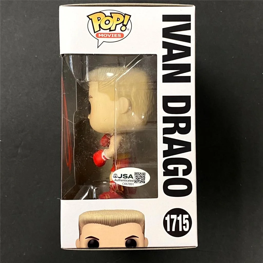 Robert Englund — Dolph Lundgren signed Ivan Drago Rocky Funko Pop Figure 1715 (A) autograph ~ JSA, image 3