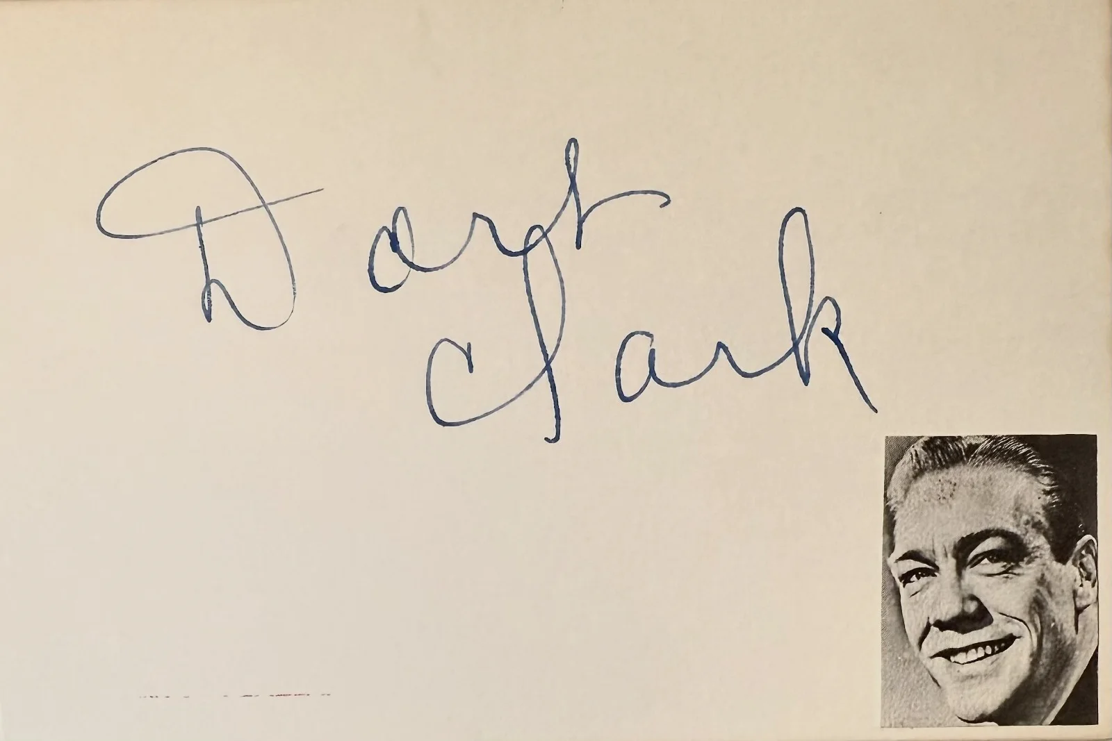 Dort Clark — DORT CLARK Signed Autographed 4x6 INDEX CARD The Monkees The Fugitive BEWITCHED, image 3