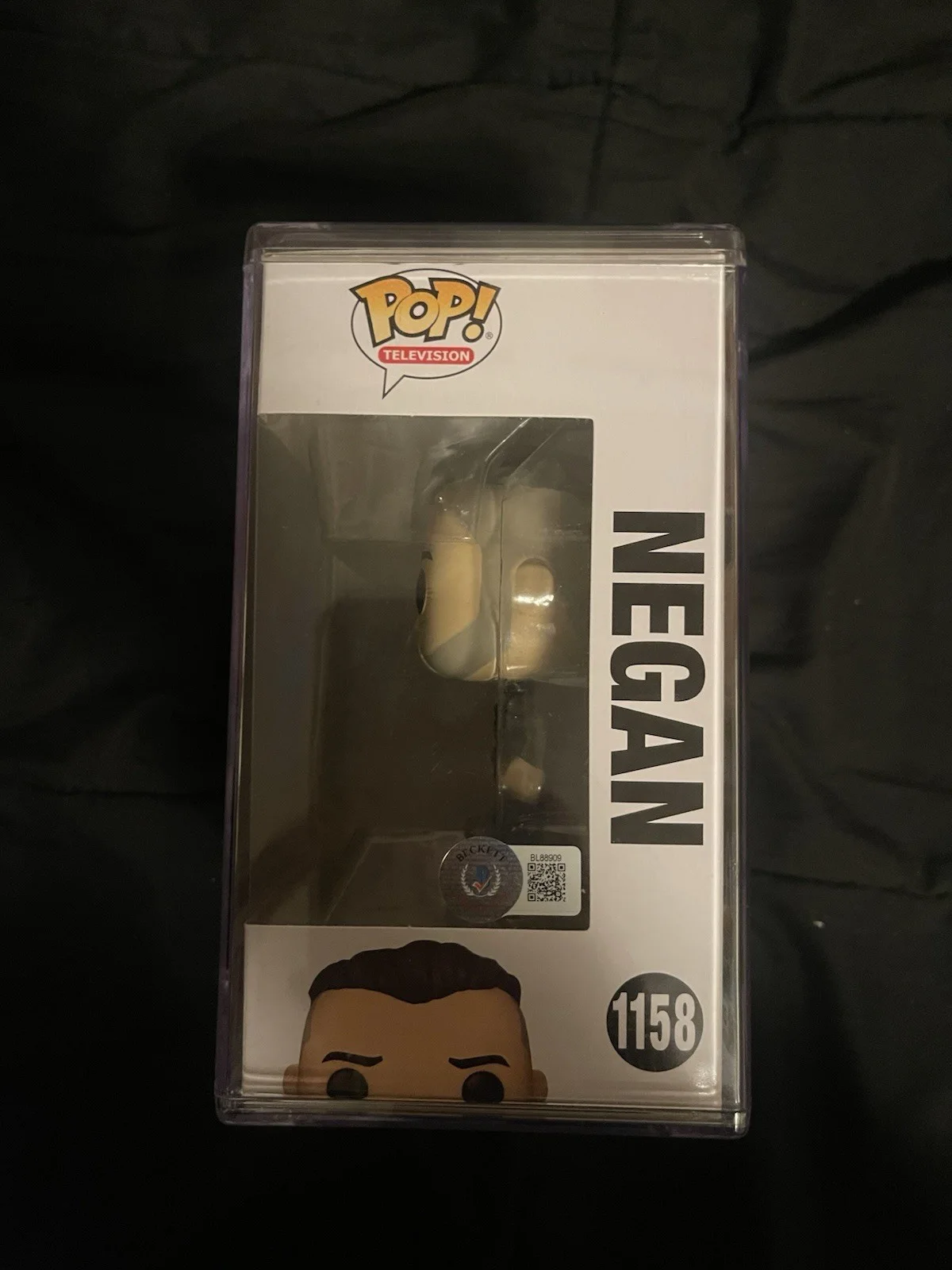 Jeffrey Dean Morgan — Jeffrey Dean Morgan Signed Funko Pop The Walking Dead Negan 1158 Beckett COA, изображение 2
