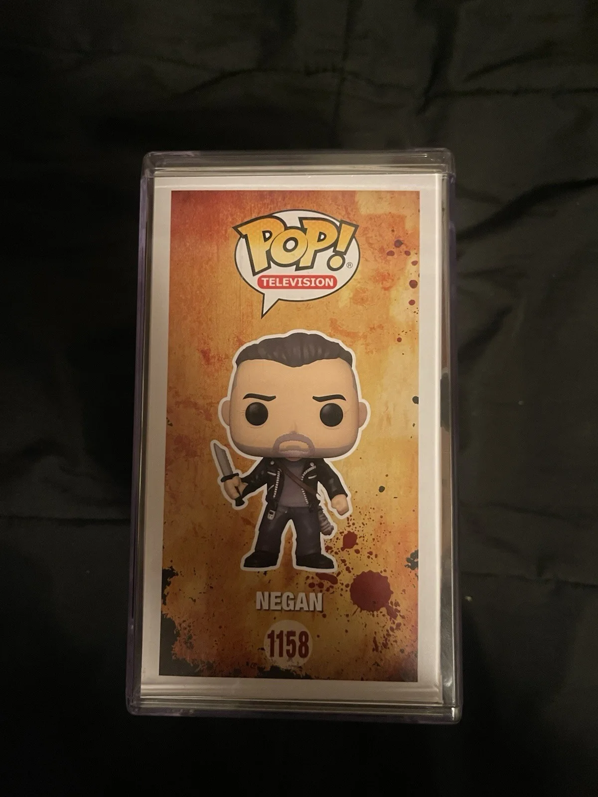 Jeffrey Dean Morgan — Jeffrey Dean Morgan Signed Funko Pop The Walking Dead Negan 1158 Beckett COA, изображение 4