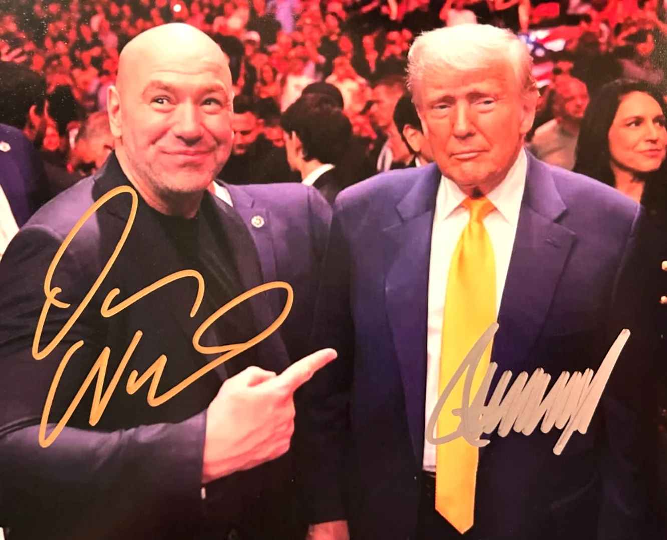 Donald Trump, Dana White — DONALD TRUMP, DANA WHITE (UFC) Signed Original 8x10" Authentic Autographs w/COA, изображение 3