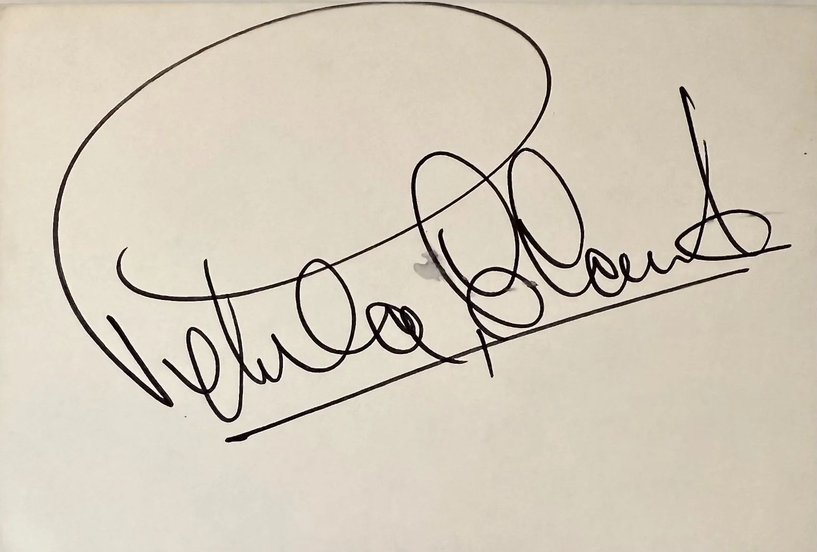 PETULA CLARK Signed Autographed 4x6 INDEX CARD SINGER Kiss Me Goodbye DOWNTOWN, image 3