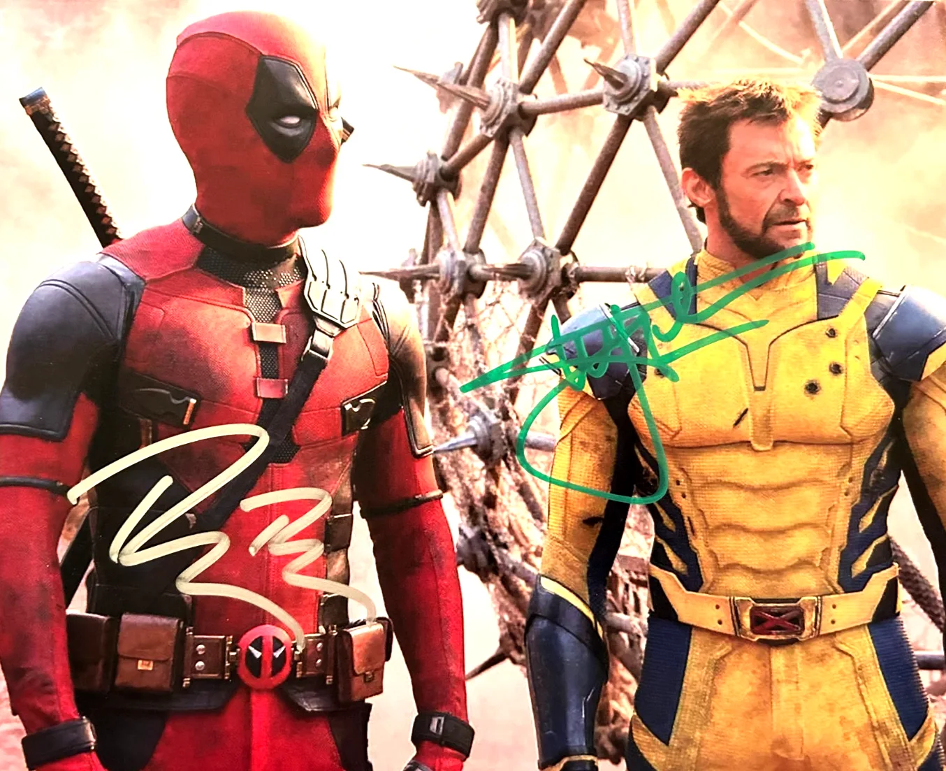 Ryan Reynolds, Hugh Jackman — DEADPOOL Signed (Ryan Reynolds, Hugh Jackman) 8x10" Authentic Autographs w/COA, image 3