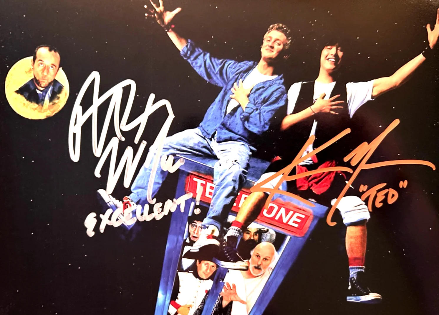 Keanu Reeves, Alex Winter — BILL & TED Signed (Keanu Reeves, Alex Winter) 8x10" Authentic Autographs w/COA, image 3