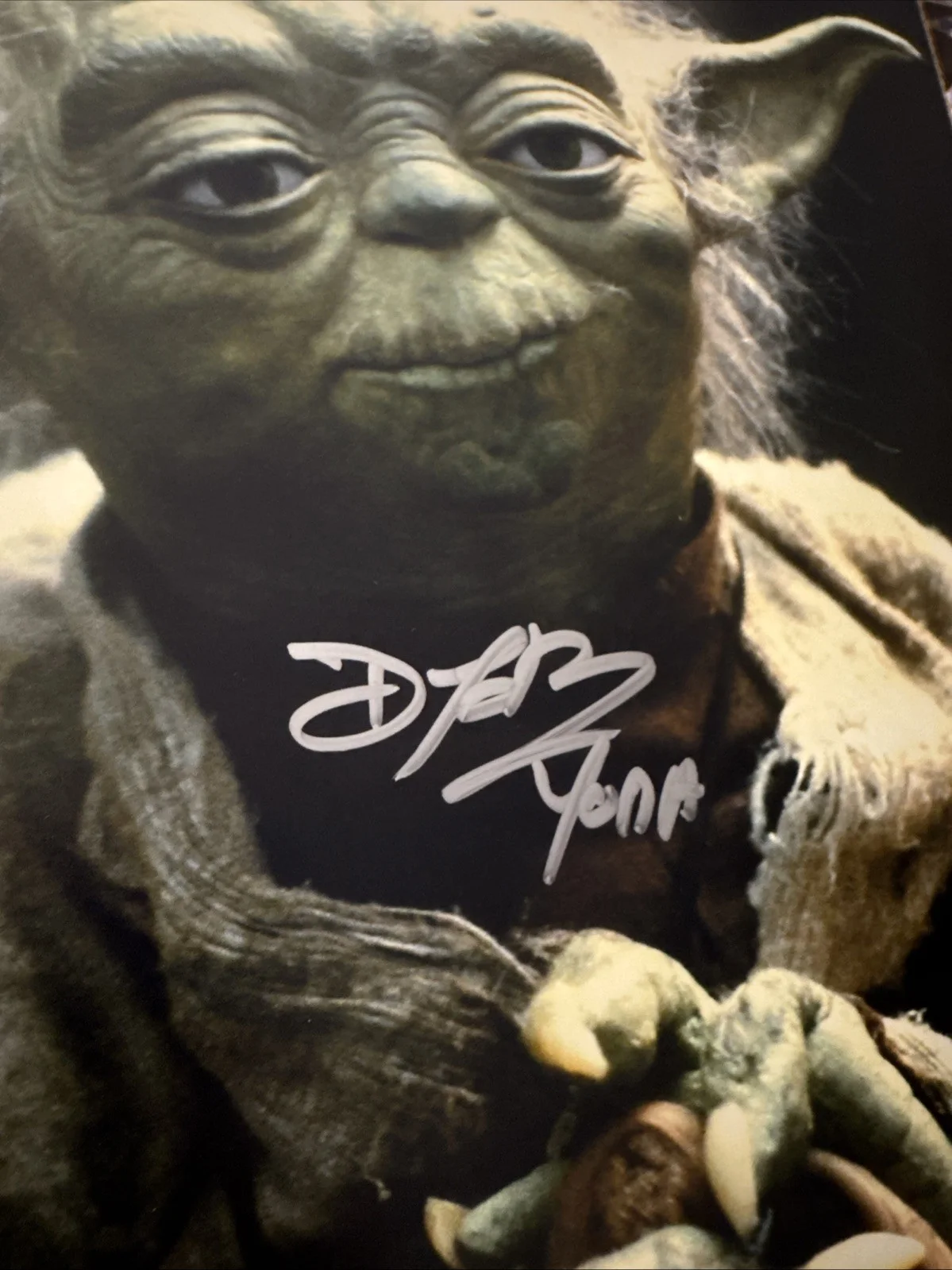 Deep Roy — Deep Roy Signed Star Wars Empire Strikes Back 11x14 Yoda Photo OC COA, изображение 2