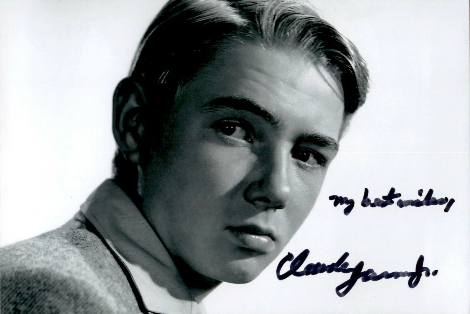 Claude Jarman Jr — Claude Jarman Jr. Signed Autographed 4x6 Photo Actor / The Yearling Rio Grande 3
