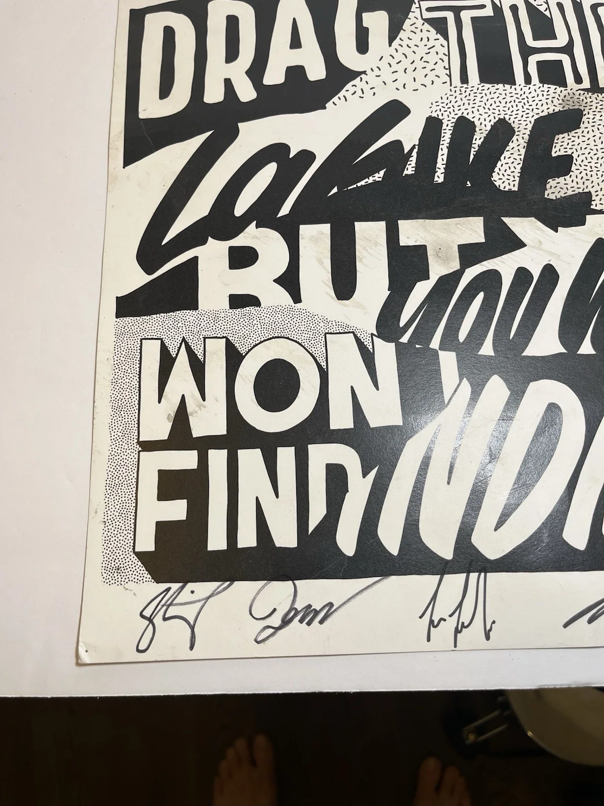 The Amity Affliction SIGNED Poster - You Can Drag The Lake But You Won't Find Me, изображение 2