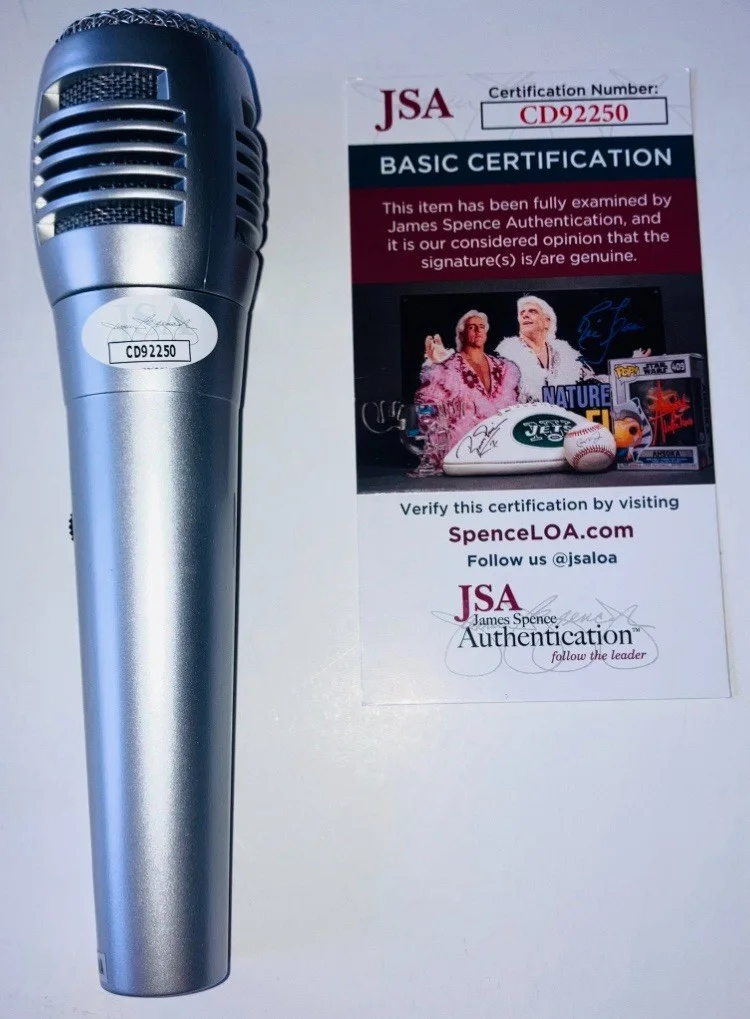 MILJENKO MATIJEVIC SIGNED AUTOGRAPHED MICROPHONE STEELHEART JSA COA VERY RARE!, изображение 2