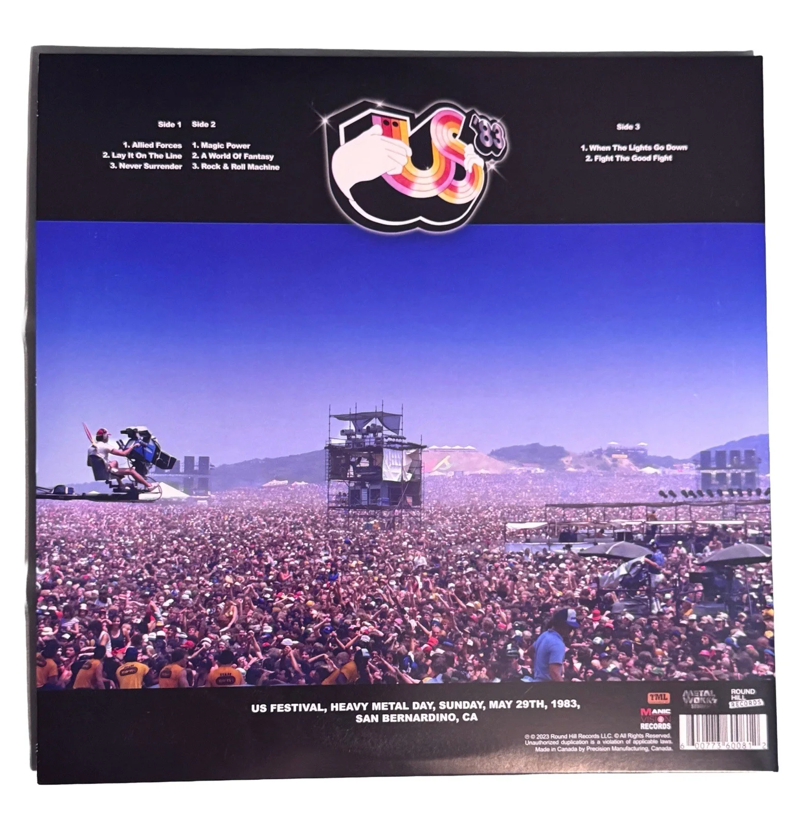 Triumph Live US Festival Vinyl - Signed Rik Emmett & Gil Moore - Acquired Direct, image 3