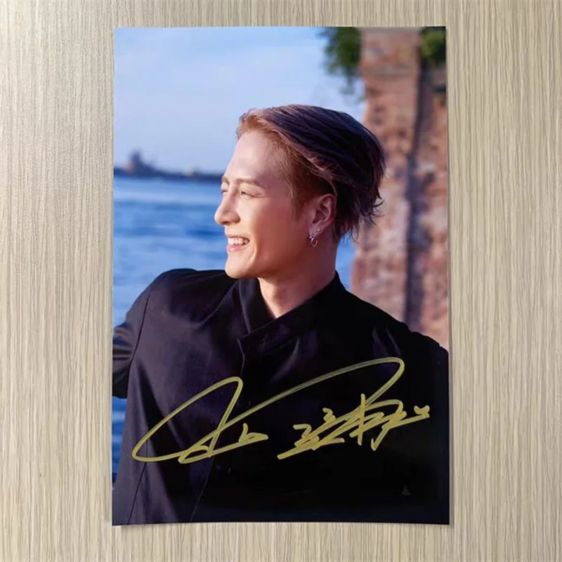 New Jackson Wang 王嘉尔 Autographed Signed Photo Collection, image 3