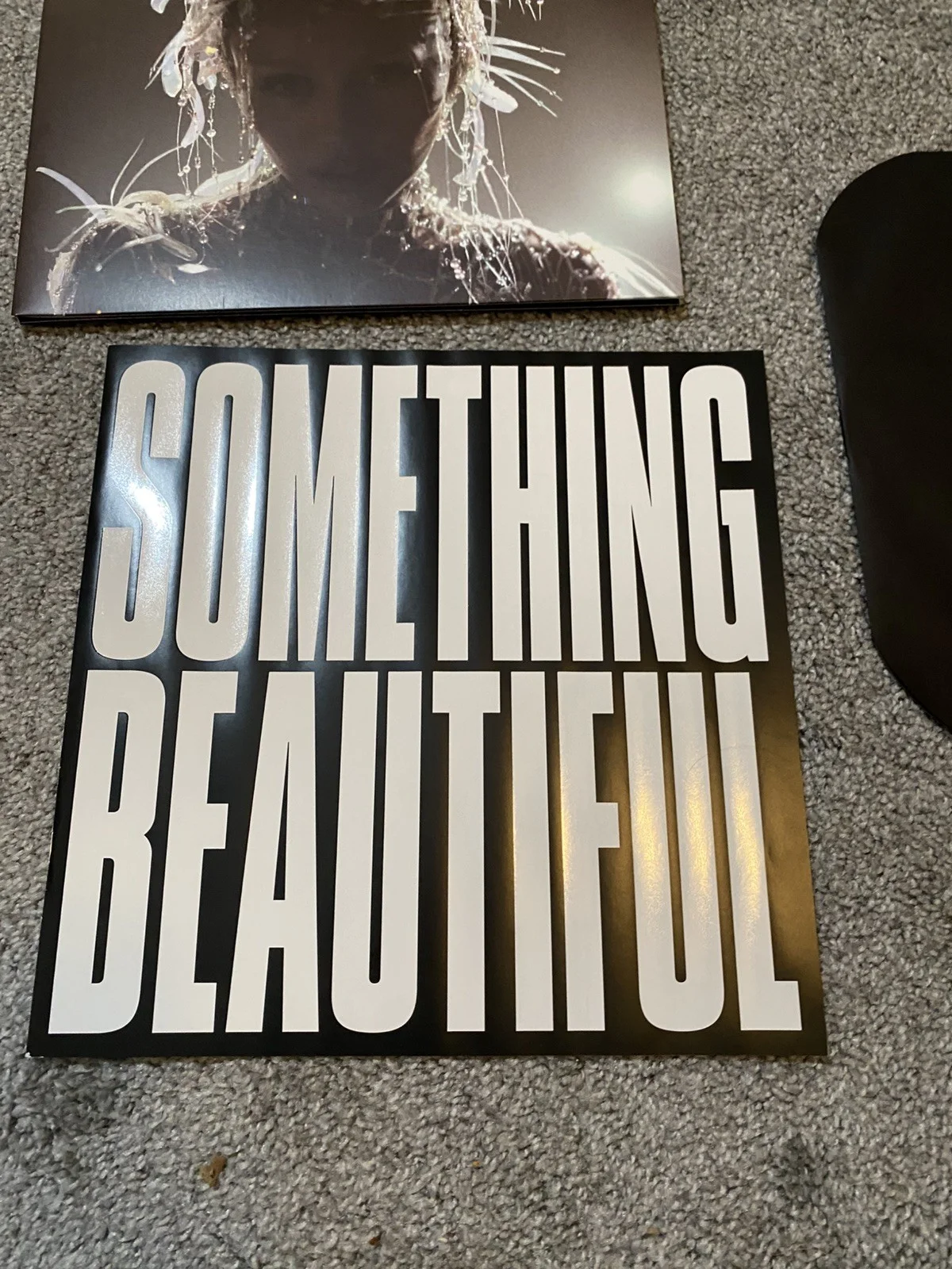 Miley Cyrus SIGNED Something Beautiful Sea Blue Vinyl RARE PERFECT AUTOGRAPH, изображение 3