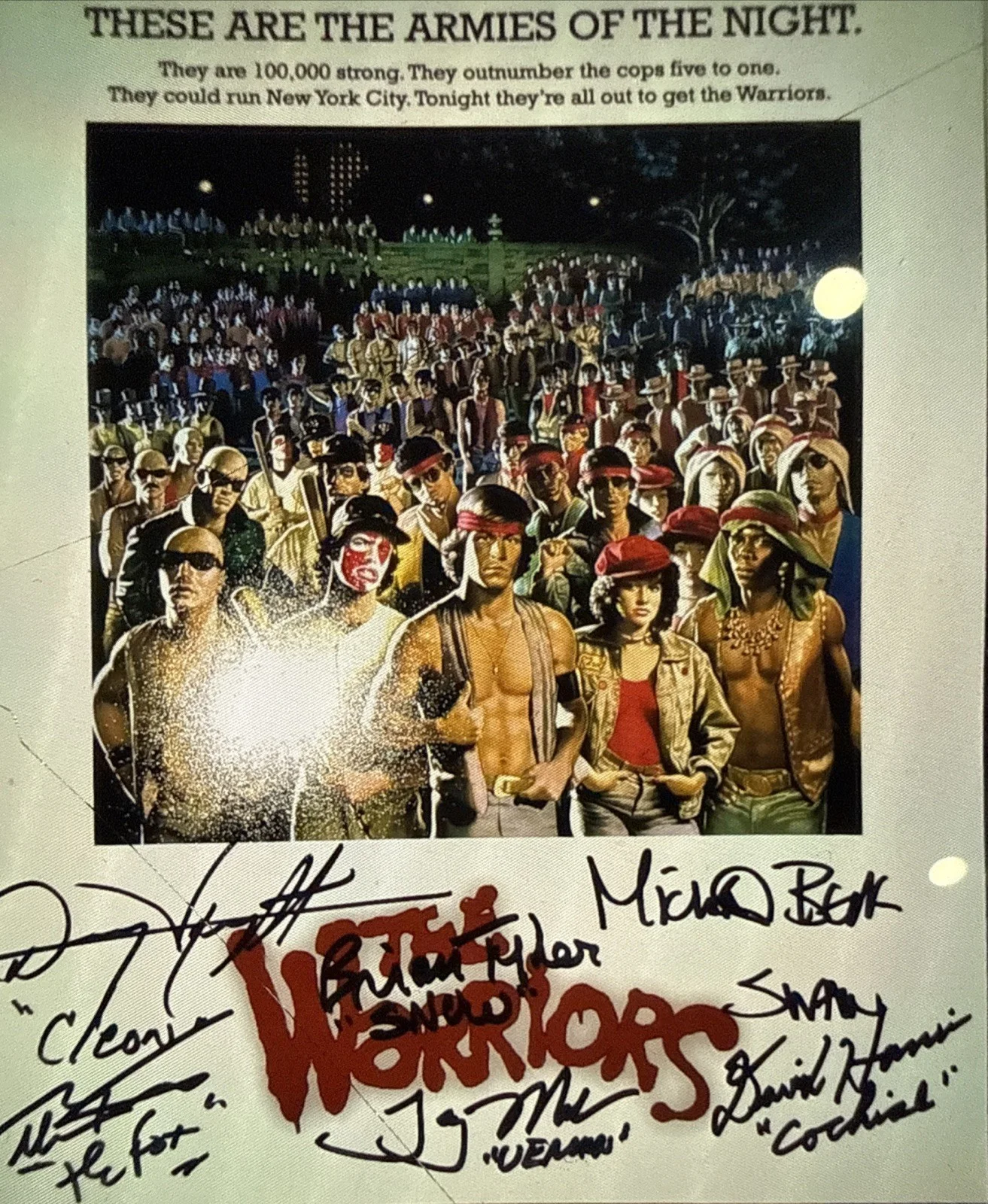 MICHAEL BECK — THE WARRIORS CAST SIGNED X6 PHOTO MICHAEL BECK AUTOGRAPHED JSA COA BAS PSA/DNA, изображение 4
