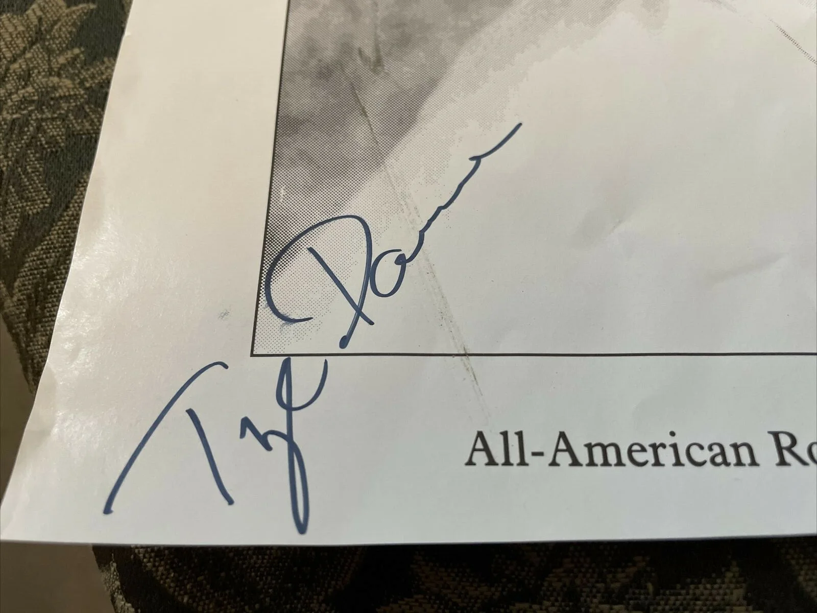 Tye Damon — Tye Damon Romantic Hero Autographed 1993 SpecialDailyNews Columbus Ave Festival, изображение 3