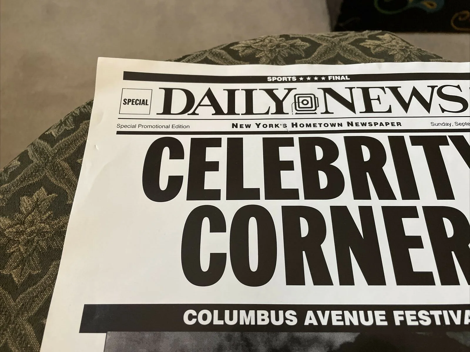 Tye Damon — Tye Damon Romantic Hero Autographed 1993 SpecialDailyNews Columbus Ave Festival, изображение 5