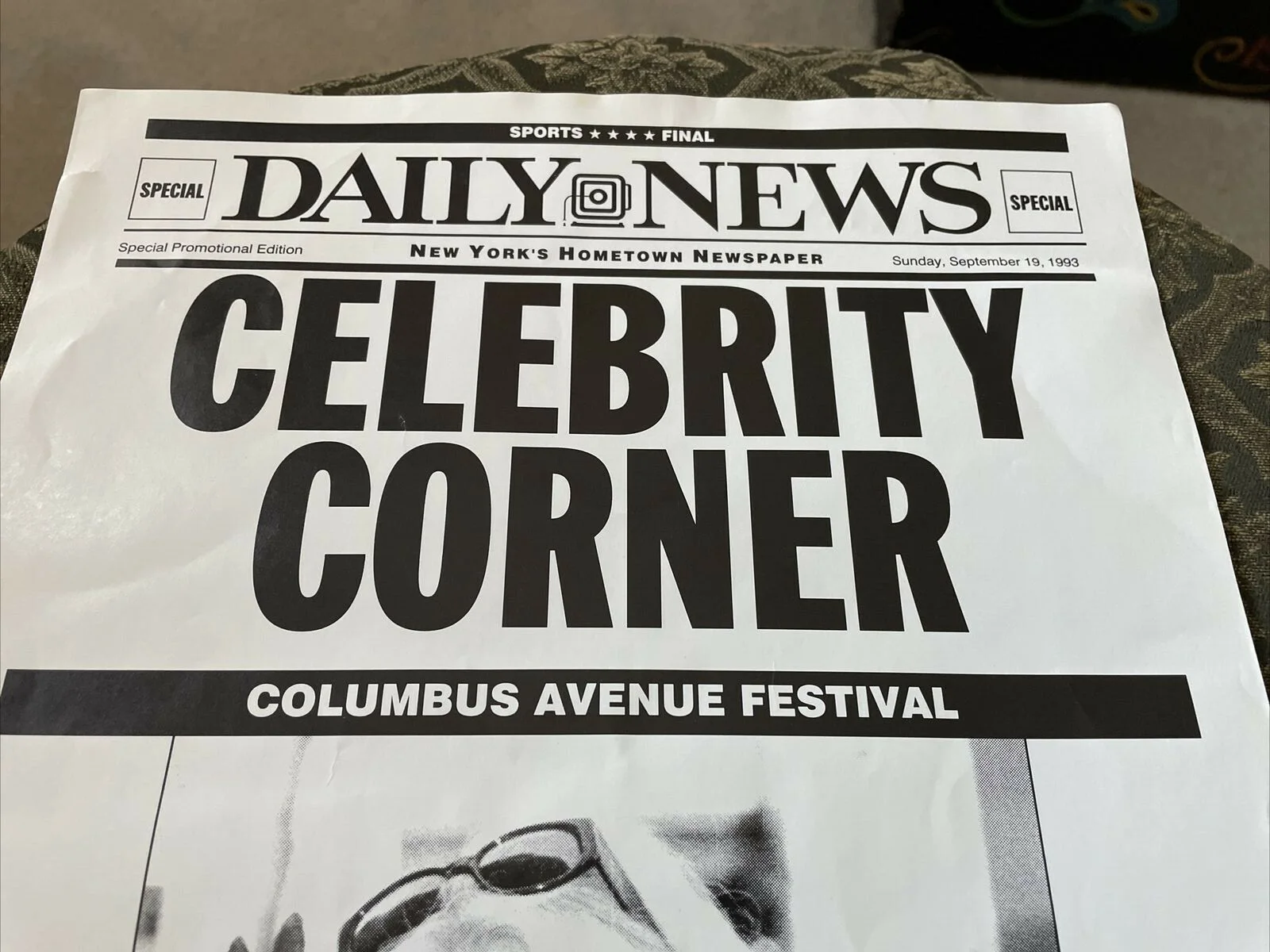 Sylvia Miles — Sylvia Miles Actress Autographed 1993 Special Daily News Columbus Ave Festival, изображение 4