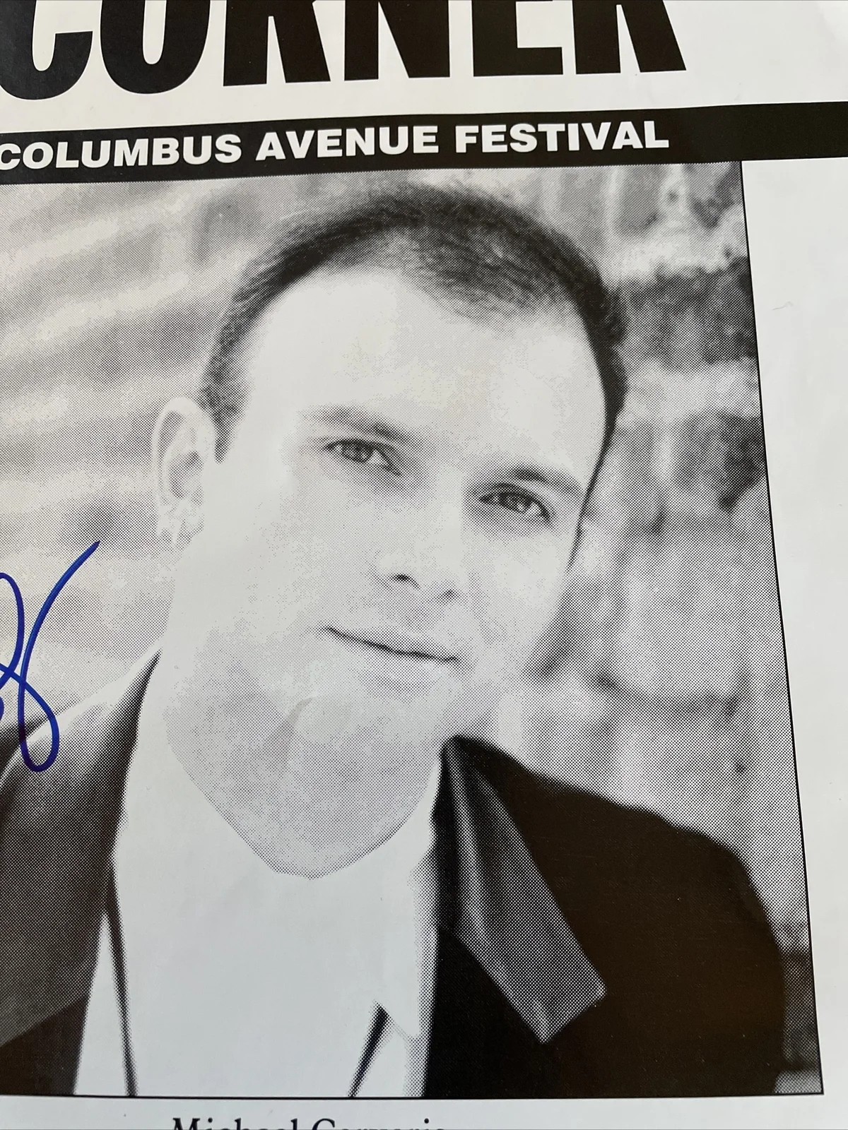 Michael Cerveris — Michael Cerveris Autographed 1993 Special Daily News Columbus Ave. Festival, изображение 3