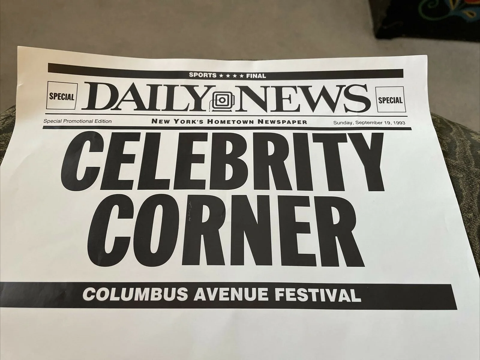 Dr. Jay B. Adlersburg — Dr. Jay B. Adlersburg, Eyewitness News NY Autographed 1993 Special Daily News, изображение 3