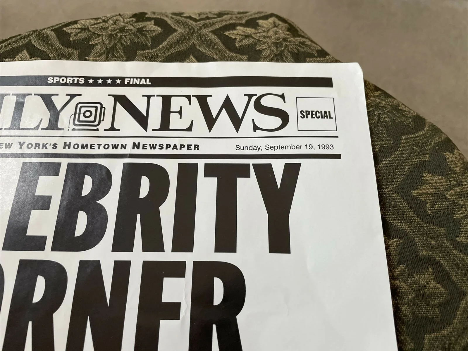 Alex Michelini — Alex Michelini Writer Autographed 1993 Special Daily News Columbus Ave Festival, изображение 5