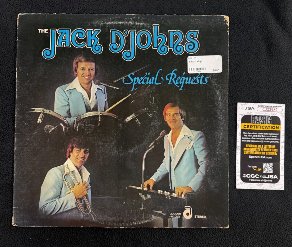 Jack Gonsalves Signed The Jack D'John's Special Request Album Cover JSA COA, image 3