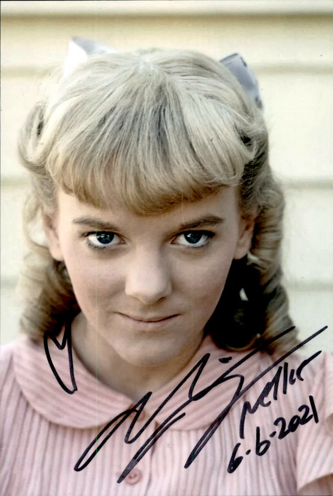 Alison Arngrim — Alison Arngrim Signed Autographed 4x6 Photo Little House On The Prairie Nellie 3