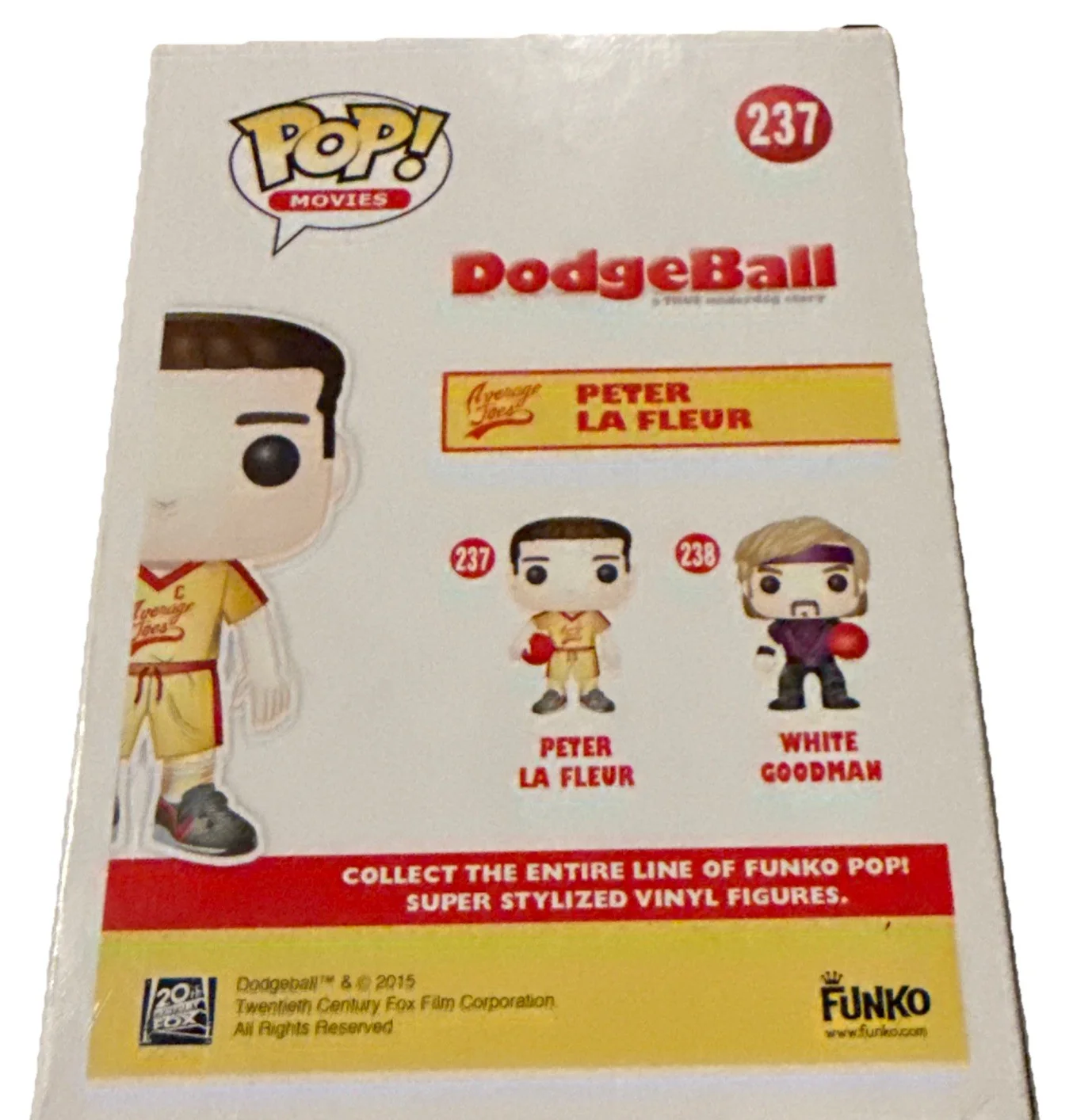 VINCE VAUGHN signed (DodgeBall) Peter La Fleur Funko Pop #237 ACOA SD27371, image 3