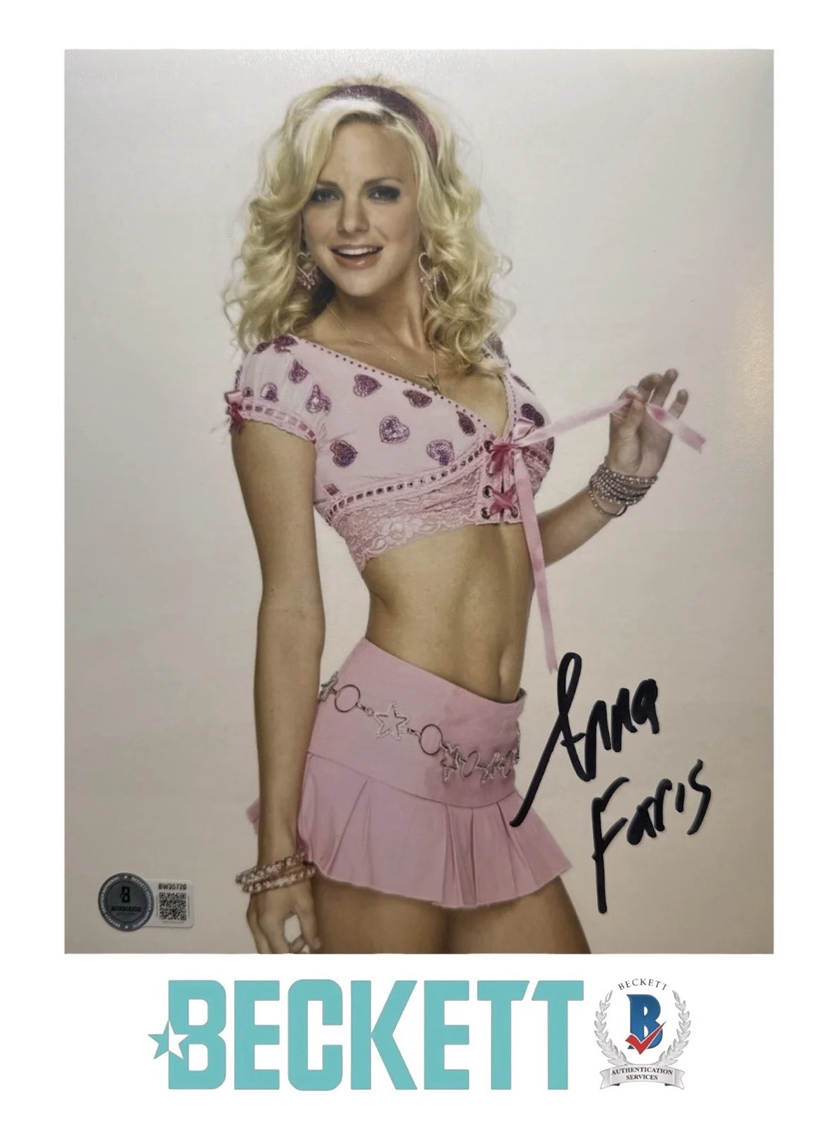 Anna Faris — Anna Faris Signed 8x10 The House Bunny Shelley Darlingson Photo Beckett COA