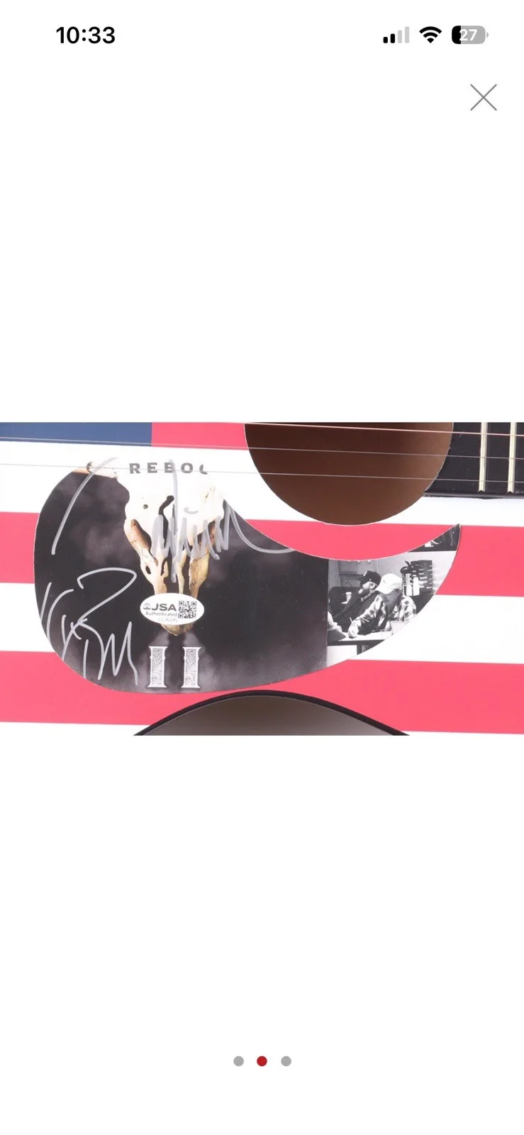 KIX BROOKS & RONNIE DUNN SIGNED GUITAR ON CUSTOM INSERT PICKGUARD (JSA), image 3