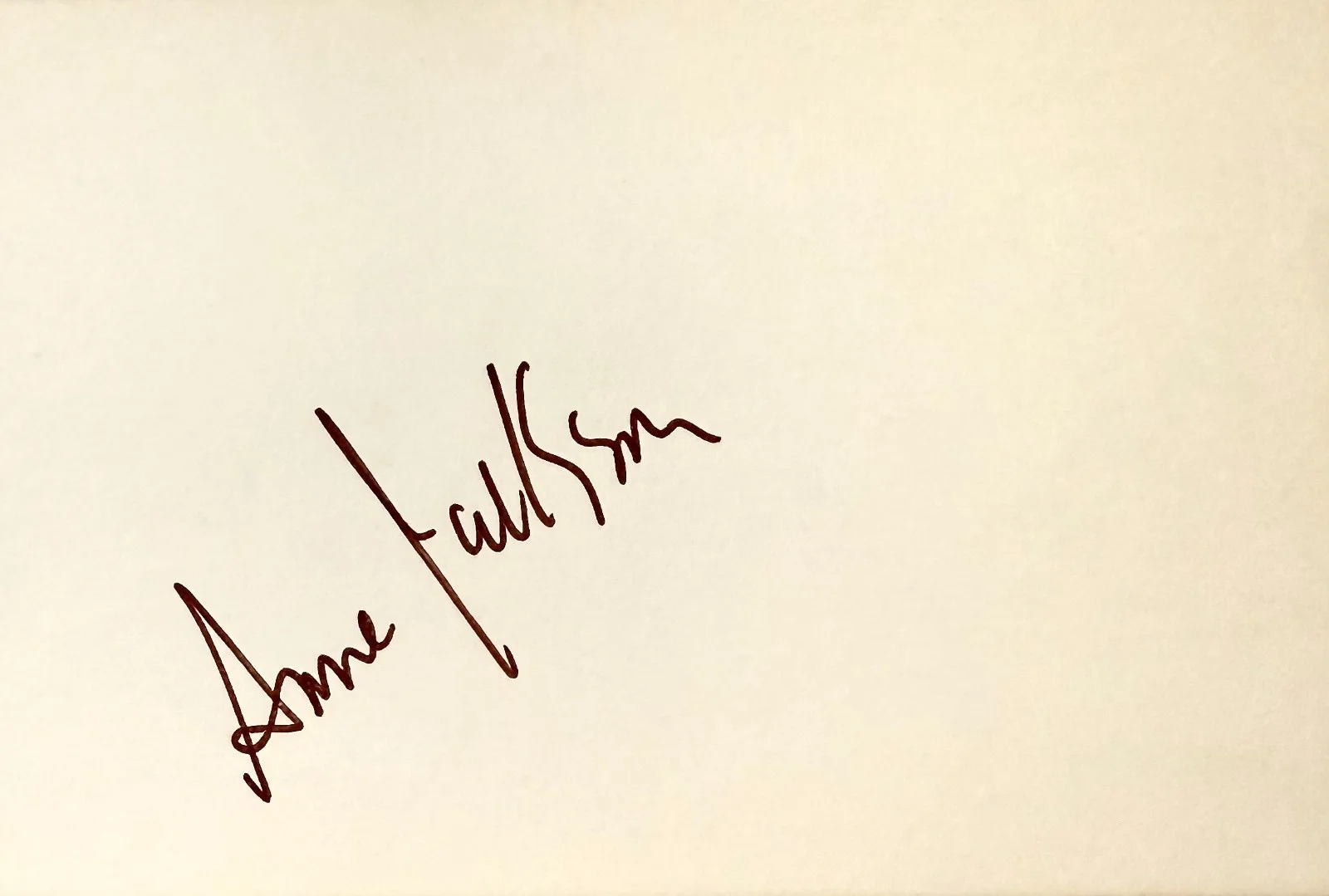 Anne Jackson — ANNE JACKSON Signed Autographed 4x6 INDEX CARD Dirty Dingus Magee THE BELL JAR, изображение 3