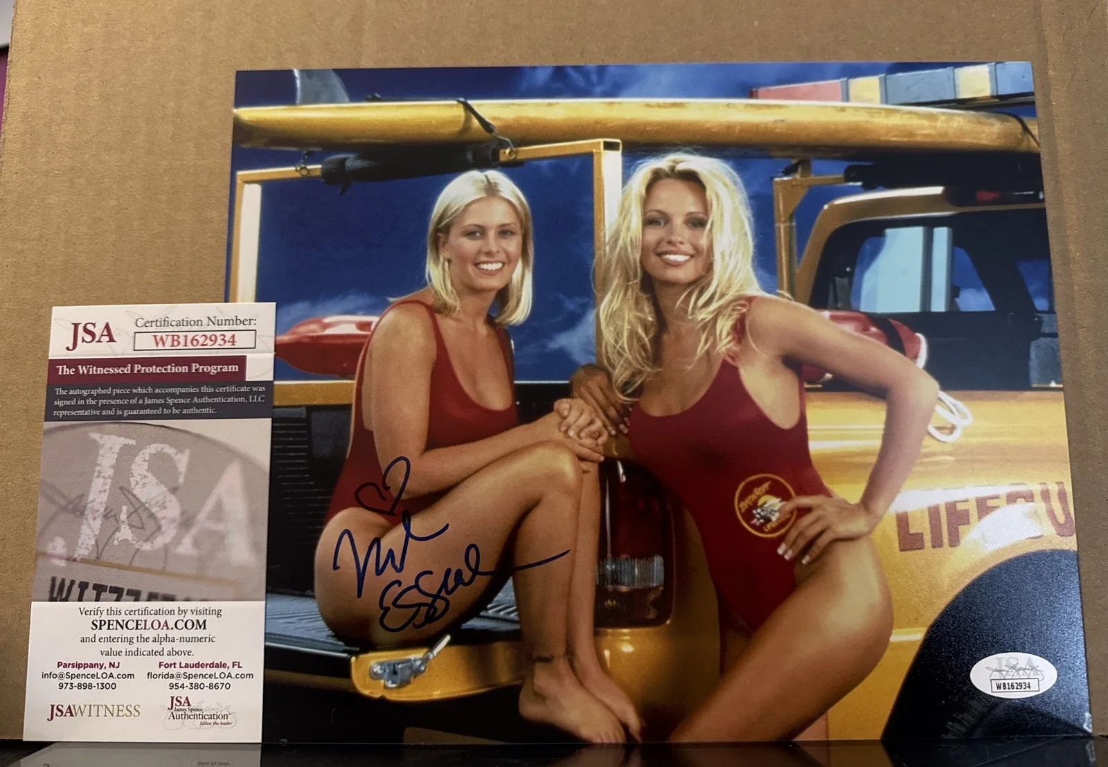 Nicole Eggert — Nicole Eggert Signed 8x10 Baywatch Photo JSA Witnessed COA