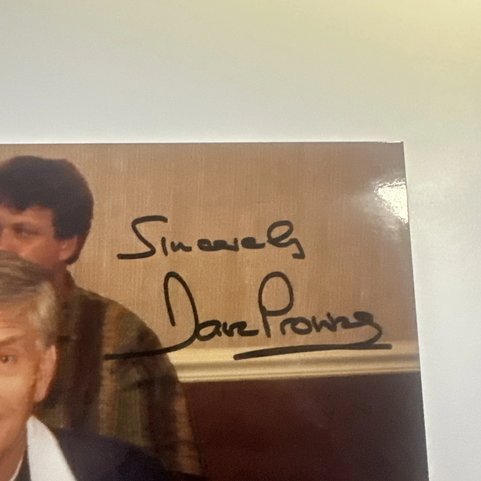 Dave Prowse Autographed Photo November 19 93 Star Wars Darth Vader, изображение 2