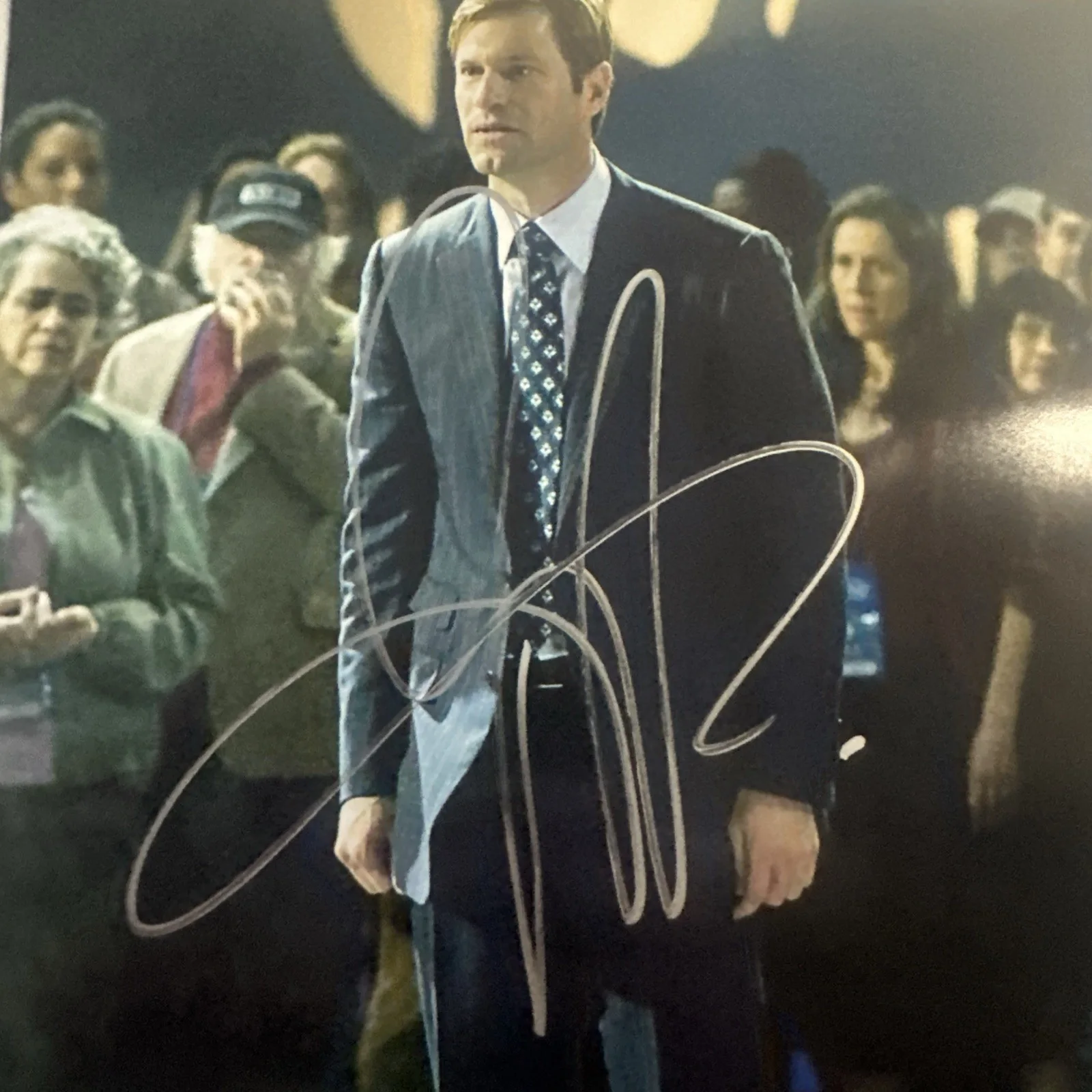 Aaron Eckhart Autographed A By 10 Photo Batman Dark Knight Signed, image 2