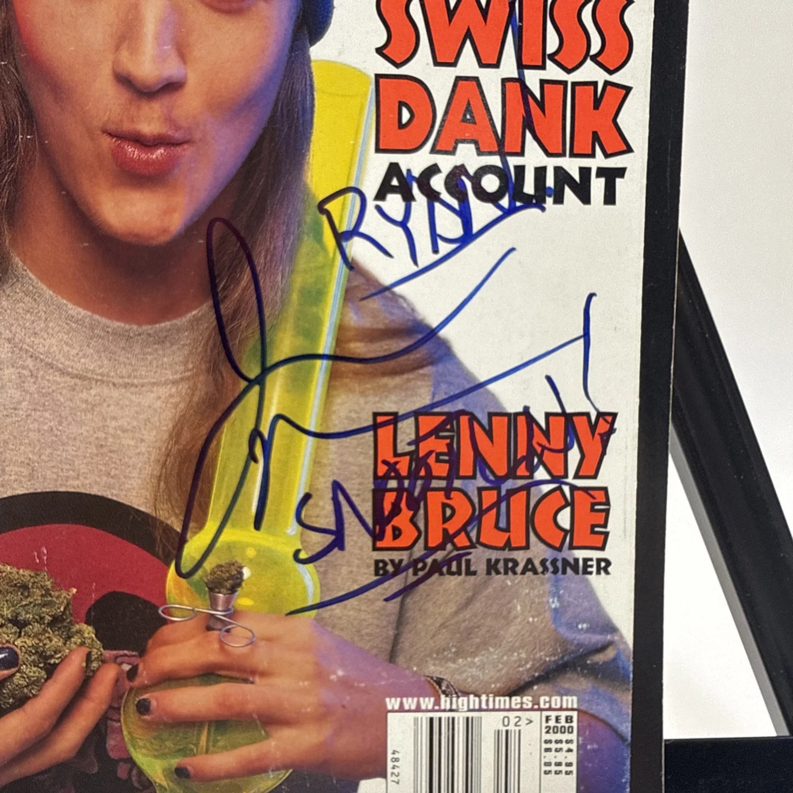 Signed Jason Mewes High Times Issue February 2000 Autograph Cover Jay Silent Bob, изображение 2